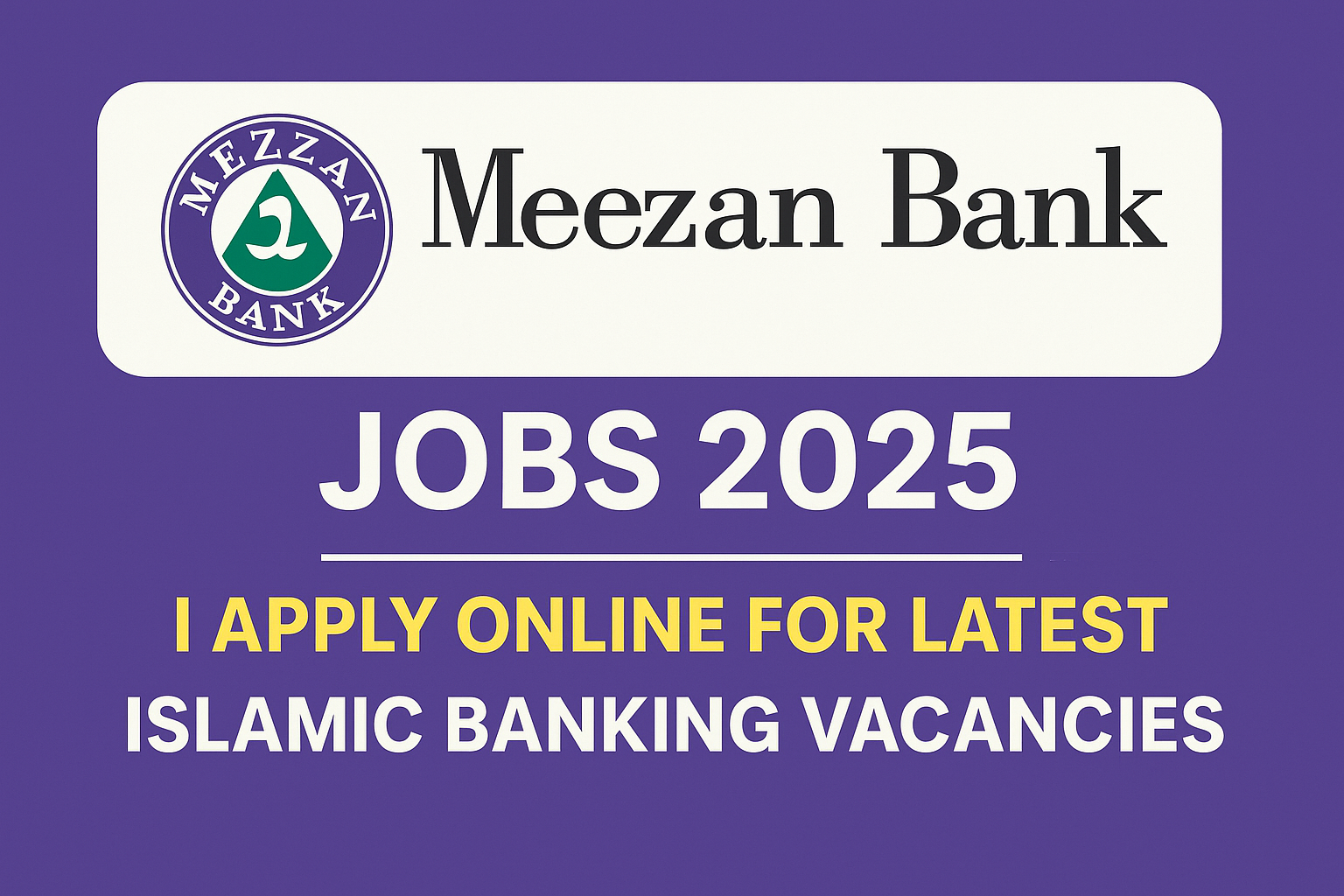 Meezan Bank Jobs