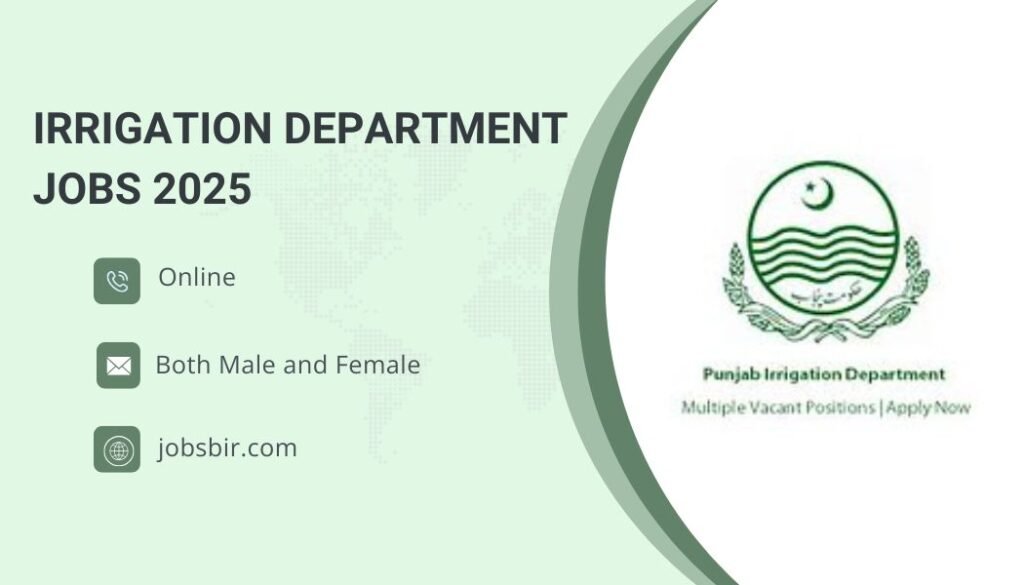 Irrigation Department Jobs 2025
